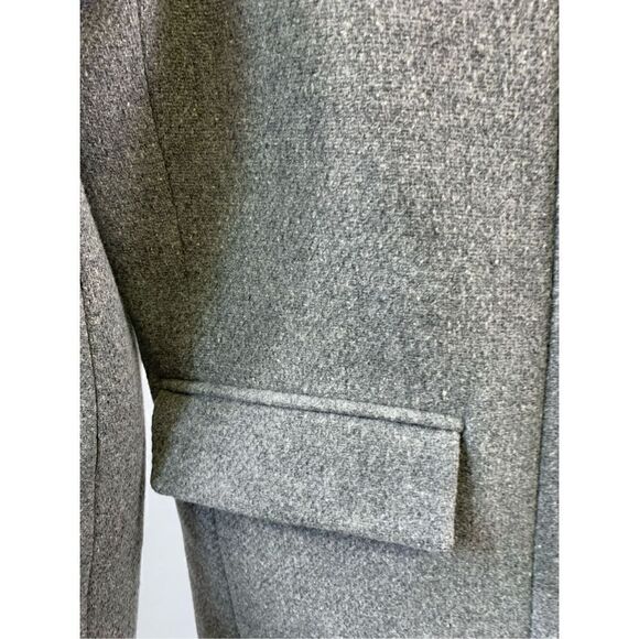 J Crew Gray Stadium Cloth by Nello Gori Wool Blend Coat Size 0 - Picture 5 of 11